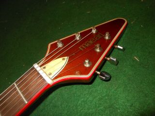 Vintage Maeari Flying V Teisco Guitar Made in Japan Ibanez 6