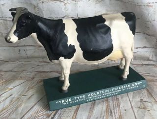 Vintage Displaymasters True Type Holstein Friesian Cow Advertising Display