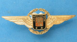 12 Vintage Aerocondor Airline Uniform Wing Badge