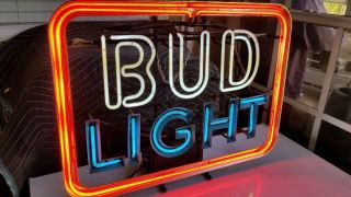 Vintage RETRO BUD LIGHT BEER NEON LIGHT 26 