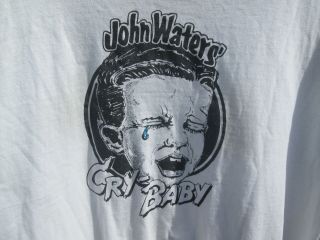Cry - Baby Vintage 1990 John Waters Film Promo T - Shirt Johnny Depp Traci Lords