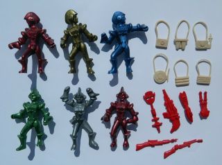 VINTAGE RARE ARCHER SPACE PATROL SPACEMEN FIGURES ACCESSORIES MARX HARD PLASTIC 2