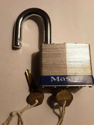 Vintage Master Lock No.  19 Heavy Duty High Security Padlock 4
