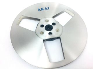 Bundle 2 Two Akai 7 " 7 Inch Metal Reel For Reel To Reel Tape Recorders Vtg