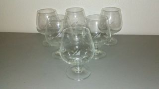 6 Vintage Philippine Airlines Cognac Snifter Glasses Made Schott Zwiesel Germany