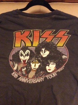 Authentic 1982 Vintage Kiss 10th Anniversary Tour Shirt