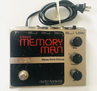 Vintage Electro Harmonix Stereo Memory Man Effect Pedal