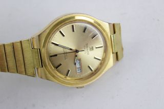 Vintage Gents TISSOT Seastar Gold Tone WRISTWATCH Automatic 2