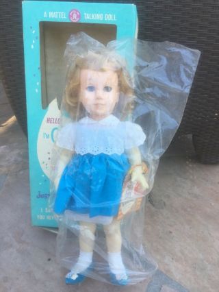 Mattel 1960’s Chatty Cathy Doll In Box/ Hang Tag 6