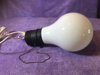 Vintage Mid Century Pop Art Light Bulb Light Fixture Swag Lamp Ingo Maurer Style