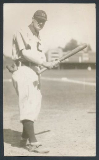 1910 Harry Niles Cleveland Indians Vintage Baseball Photo (signed Died 1953)