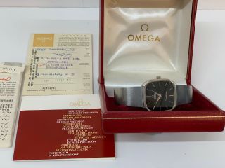 Omega Constellation Wrist Watch Vintage 1973 With Box And Paperwork