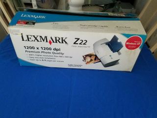Vintage Lexmark Z22 Color Jet Printer 1200x1200 Dpi Photo Quality