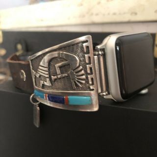 Native American Apple Watch Band/vintage Ss Turquoise Watch Band