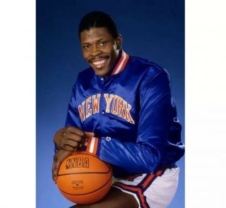 VTG 80s 90s Starter NBA York Knicks Nylon Satin Bomber Jacket Blue Medium 7