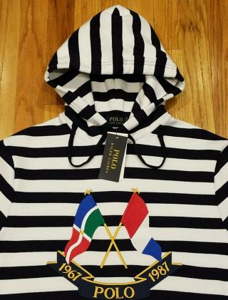 Polo Ralph Lauren Men Cross Flags CP - 93 Crest Hoodie Sweatshirt Sz XL THESPOT917 3
