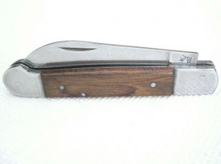 Rare J J Martinez Santa Cruz Wharncliffe Vintage Pocket Folding Knife Rope
