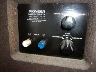 Vintage Pioneer Speakers - Model CS - 77A - 4 - way - Shape 5