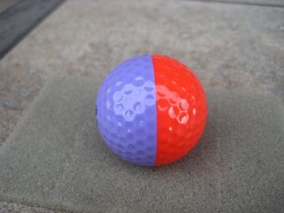 PING EYE 2 3 RED - LAVENDER GOLF BALL w/BLACK TEXT,  RARE COLOR 11