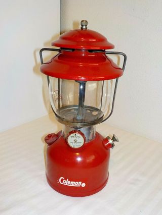 Vintage Coleman 200a Red Lantern Dated 1/64