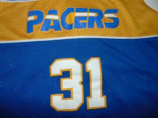 Vintage Adidas Indiana Pacers Reggie Miller Jersey XL Blue Hardwood Classics 3