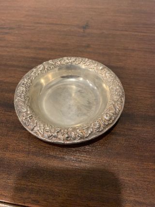 VINTAGE S.  KIRK AND SON STERLING 407 NUT DISH NO MONOGRAM 102.  0 GRAMS 4