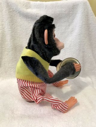 Vintage Battery Operated Musical Jolly Chimp Monkey ONLY CLAPS 4