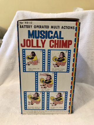 Vintage Battery Operated Musical Jolly Chimp Monkey ONLY CLAPS 5