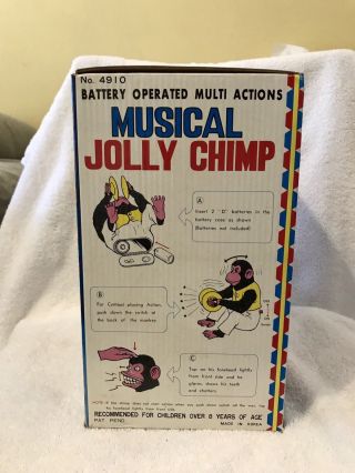Vintage Battery Operated Musical Jolly Chimp Monkey ONLY CLAPS 6