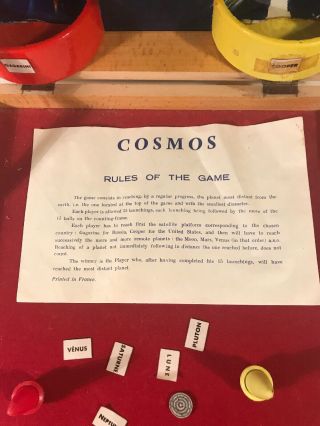 Vintage Cosmos Space Target Game,  Made In France,  1960’s 4