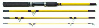Travel Fishing Rod Packit Spin Fiberglass Construction 4 Pack