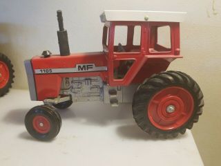 Vintage 1/16 Massey Ferguson 1105 with Red Wheels made by Ertl 2