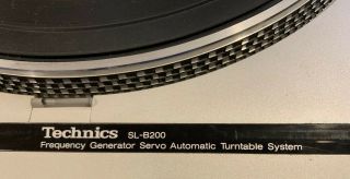 Technics SL - B200 Frequency Generator Automatic Turntable System Vintage audio 2