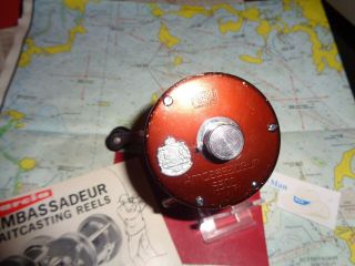 VINTAGE ABU SWEDEN AMBASSADEUR 5500 BROWN BAITCASTING REEL ABU GARCIA BROWN REEL 8