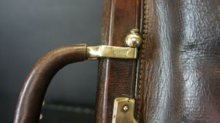 Vintage Leather Gladstone Bag by Moynat 5