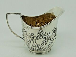 Antique Victorian Silver Cream Jug London 1900 – Goldsmiths & Silversmiths 126g