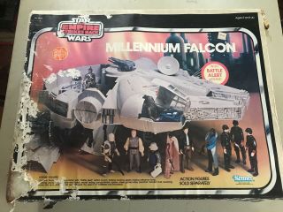 Vintage Star Wars Millennium Falcon And Instructions.  Almost Complete