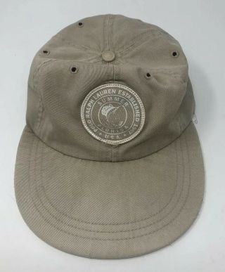 Rare Polo Ralph Lauren Patch Summer Florida Hat Established In 1967 Usa Large