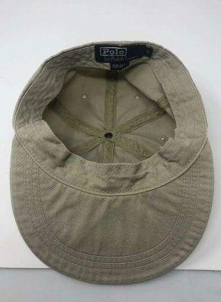 RARE POLO RALPH LAUREN PATCH SUMMER FLORIDA HAT ESTABLISHED IN 1967 USA LARGE 6