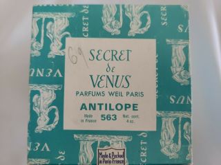 Vintage Secret de Venus Perfume Oil.  4 fl oz.  Never been opened.  Rare find 9