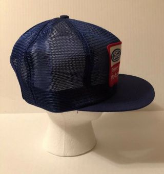 VTG 80s FORD ENGINES PATCH ALL MESH TRUCKER HAT BLUE K PRODUCTS USA UNWORN 4