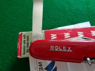 Old RARE Discontinued WENGER INOX 93mm BOLEX Advertising MIB BAIL 9