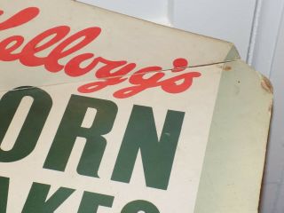 Vintage Kellogg’s Corn Flakes Cardboard Store Display 3