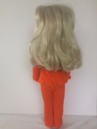 Vintage Italy Furga ALTA MODA Doll SIMONA in Orange Pantsuit plus Jumper Dress 8