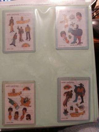 Vintage Beatles Memorabilia,  Full Set Of 60 " S Cereal Prize Rub Ons
