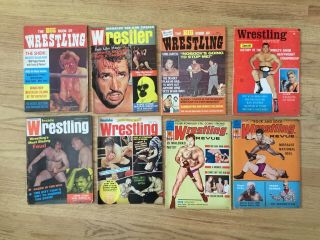 43 Vintage Early 70s Wrestling Magazines Wrestling Revue,  Inside Wrestling Andre 5