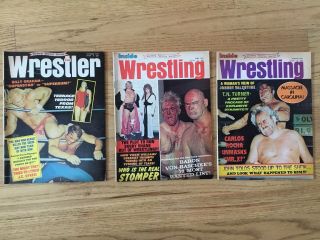 43 Vintage Early 70s Wrestling Magazines Wrestling Revue,  Inside Wrestling Andre 7