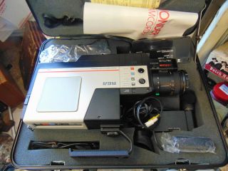 Rca Pro Edit Vhs Camcorder With Accessories In Hard Case Vintage - - Hardly