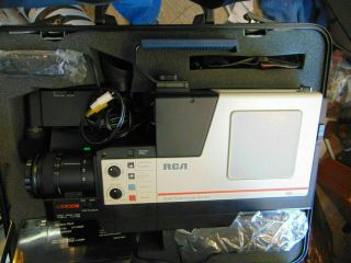 RCA Pro Edit VHS Camcorder with Accessories in Hard Case Vintage - - Hardly 3