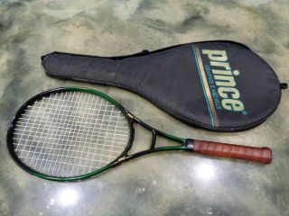 Vintage Prince Graphite Ii 2 Mid Plus Cover Tennis Racquet Great Cond.